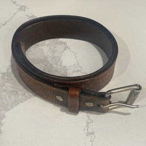 Harley Davidson brown leather belt size 42